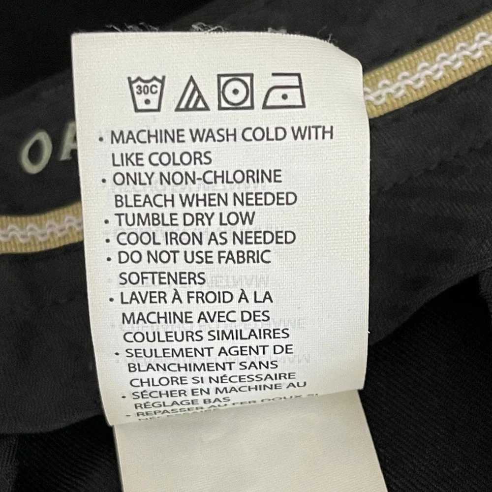 Oak Hill Mens 46x32 Big and Tall Pleated Dress Pants Trousers Polyester‎ Black